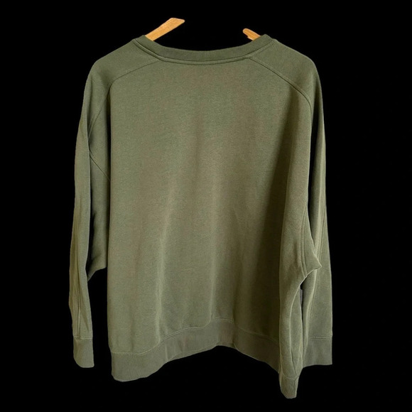 NWT old navy Women’s 3X Olive Green Lace Up Pullover Sweatshirt Top Casual Plus - Picture 3 of 6